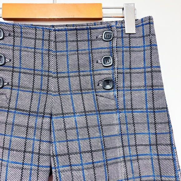 BODYBAG BY JUDE Wide blue and grey capri pants - Picture 7 of 8